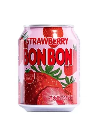 SUCO C/PEDAÇOS BON BON DE MORANGO 238ML