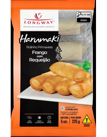 HARUMAKI FRANGO COM REQUEIJAO LONG WAY 225G