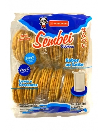 SEMBEI SAPPORO AO LEITE 260GR