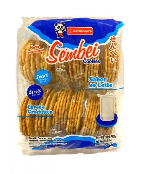 SEMBEI SAPPORO AO LEITE 260GR