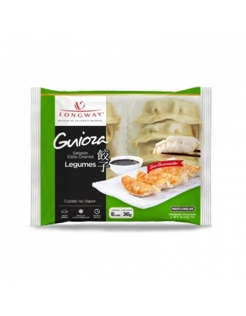 GUIOZA DE LEGUMES LONGWAY BANDEJA C/10UN 240G