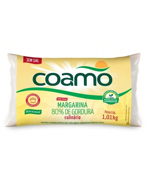 MARGARINA COAMO CULINARIA S/SAL 1,01KG